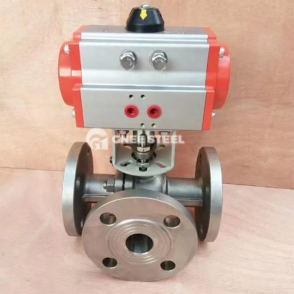 3 krypčių motorizuotas rutulinis vožtuvas