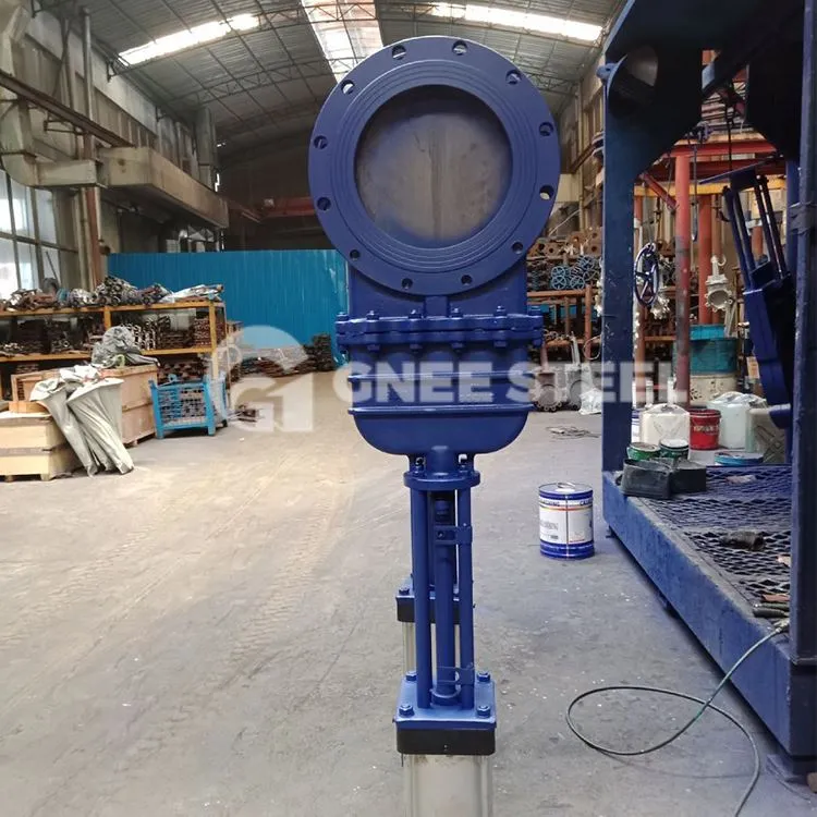 Reguliuojamas peilio vartų vožtuvas