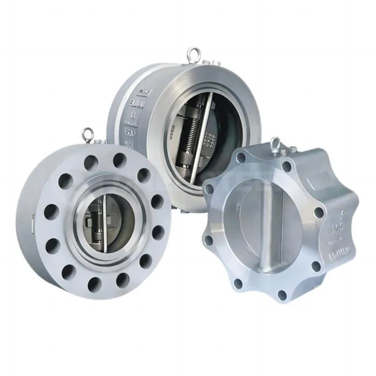 Dviejų plokščių antgalio tipo atbulinis vožtuvas