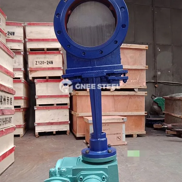 Elektrinis vaflių peilio vartų vožtuvas