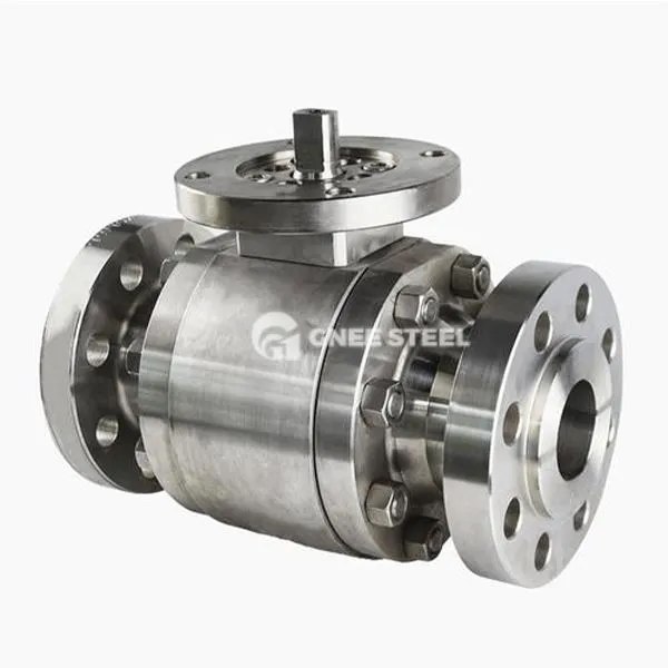 Padirbtas plieninis trunniono rutulinis vožtuvas