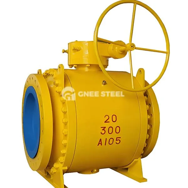 Visas gręžinio trunonas pritvirtintas rutulinis vožtuvas