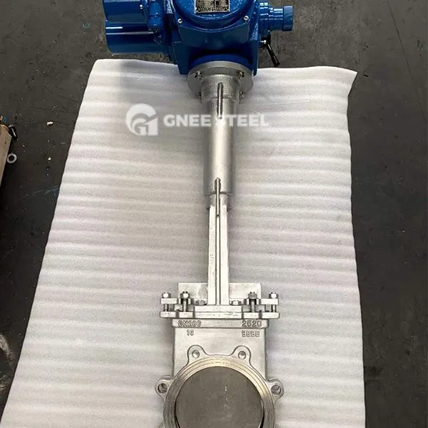 Aukštos temperatūros peilio vartų vožtuvas