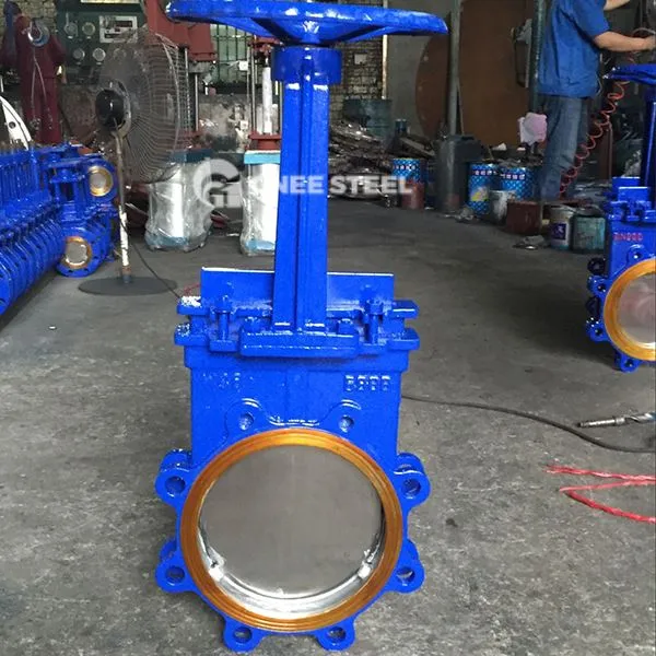 Rankiniai peilio vartų vožtuvai