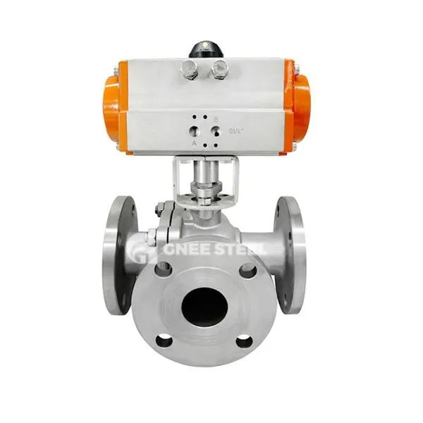 Pneumatinis 3 krypčių rutulinis vožtuvas