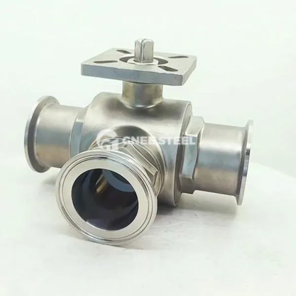 Sanitariniai 3- rutuliniai vožtuvai