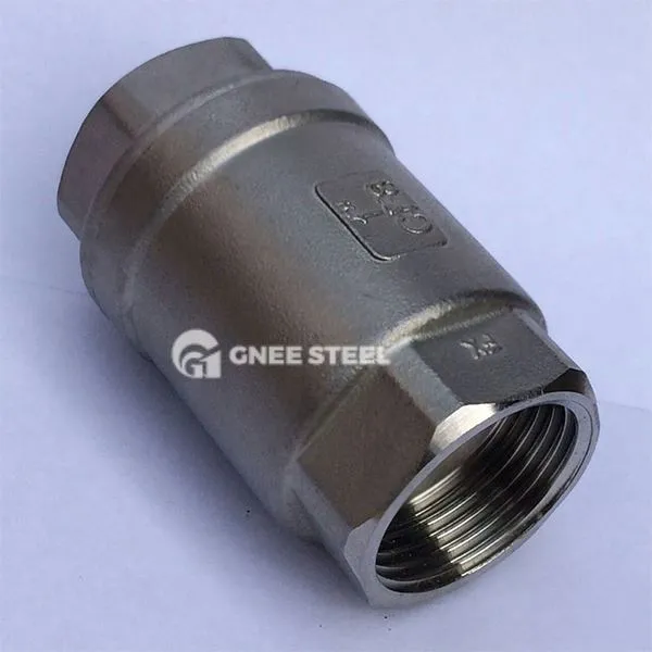 Nerūdijančio plieno pavasario patikrinimo vožtuvas